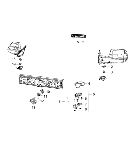 2020 Ram 3500 Cab Chassis(<10K lb.) Camera System Diagram 2 - Thumbnail