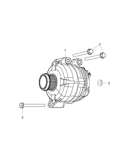 2015 Dodge Challenger Generator/Alternator & Related Parts Diagram 1 - Thumbnail