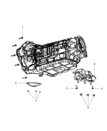 2007 Dodge Ram 3500 Pickup Transmission Mounting Diagram