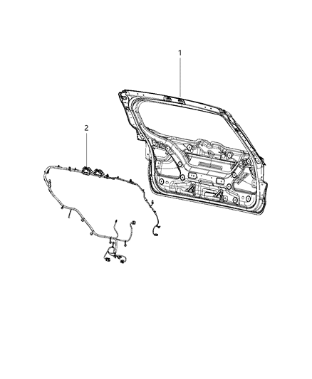 2020 Jeep Compass Wiring - Door & Liftgate Diagram 1 - Thumbnail