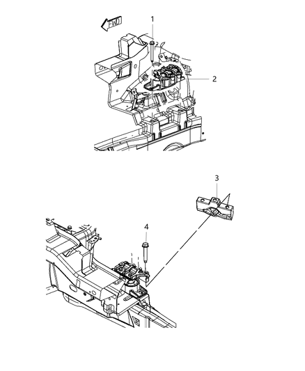 2017 Dodge Journey Engine Mounting Right Side Diagram 5 - Thumbnail