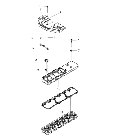 2007 Dodge Ram 3500 Cab Chassis Engine Cover Heat Shield Diagram