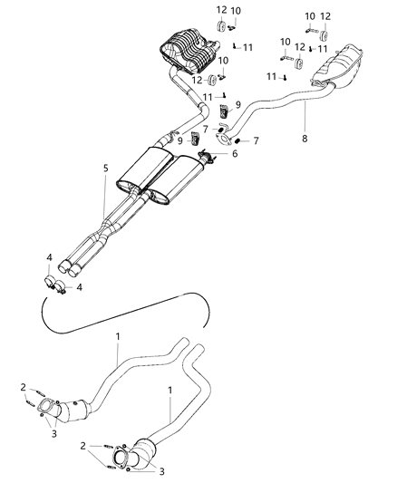 2017 Dodge Charger Exhaust System Diagram 4 - Thumbnail