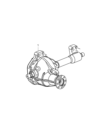 2005 Dodge Dakota Axle Service Front Diagram for 52069680AE