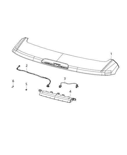 2021 Jeep Compass Lamps - Rear Diagram 5 - Thumbnail