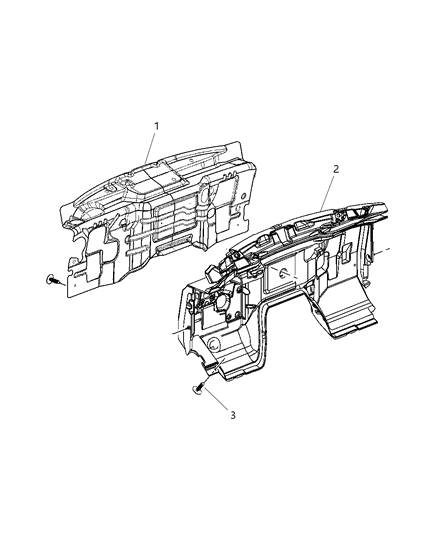 2007 Jeep Grand Cherokee Insulation, Dash And Cowl Diagram