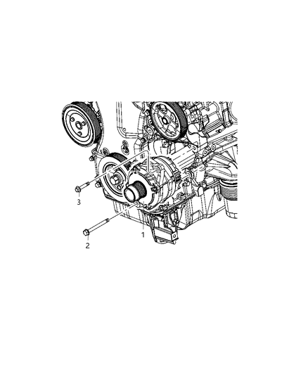 2009 Dodge Journey Generator/Alternator & Related Parts Diagram 3 - Thumbnail