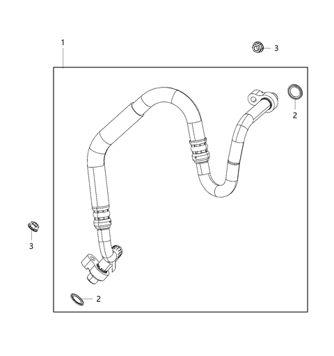 2021 Jeep Gladiator A/C Plumbing Diagram 1 - Thumbnail