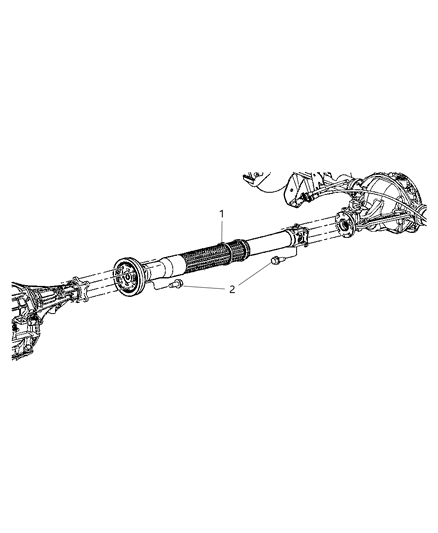 2009 Jeep Commander Shaft - Drive Rear Diagram 1 - Thumbnail