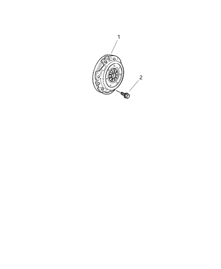 2000 Chrysler Sebring Convertible Clutch & Disc Diagram 1 - Thumbnail