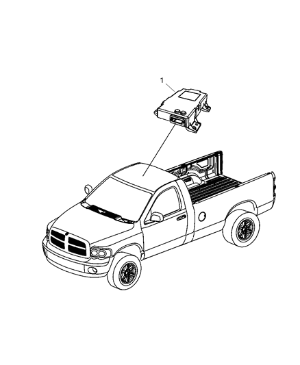 2013 Ram 3500 Cab Chassis Modules Overhead Diagram
