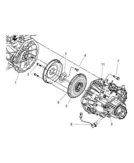 2004 Chrysler PT Cruiser Screw Hexagon Head Diagram for 6507202AA