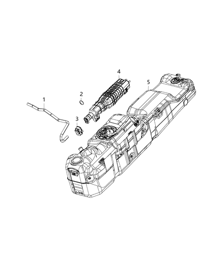 2019 Ram 1500 New Style Sensor, Evaporative System Integrity Detector Diagram