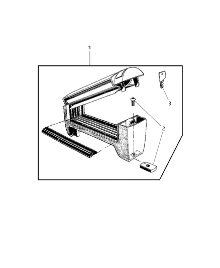 2002 Dodge Intrepid Ski Carrier - Roof Mount Diagram 2 - Thumbnail