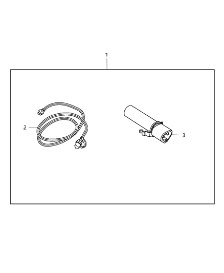 2012 Dodge Avenger Cord Engine Block Heater Diagram for 68093128AB