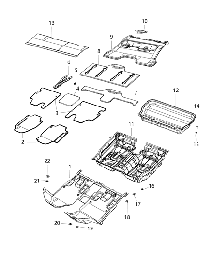 Carpet, Black Diagram for 5RH48DX9AI