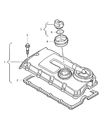 2010 Dodge Journey Cylinder Head & Cover Diagram 2 - Thumbnail