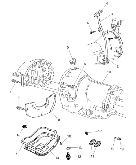 1999 Dodge Durango Case & Related Parts Diagram 1 - Thumbnail