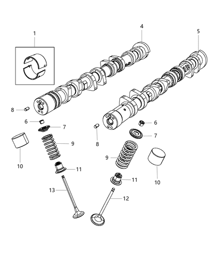 2017 Dodge Journey Camshafts & Valvetrain Diagram 2 - Thumbnail