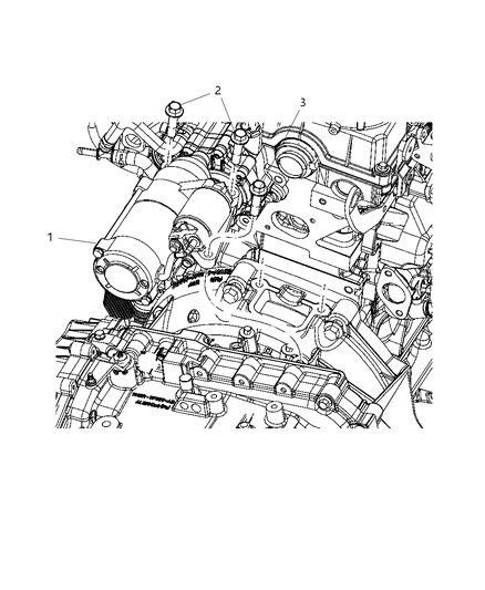 2010 Dodge Journey Starter & Related Parts Diagram 1 - Thumbnail