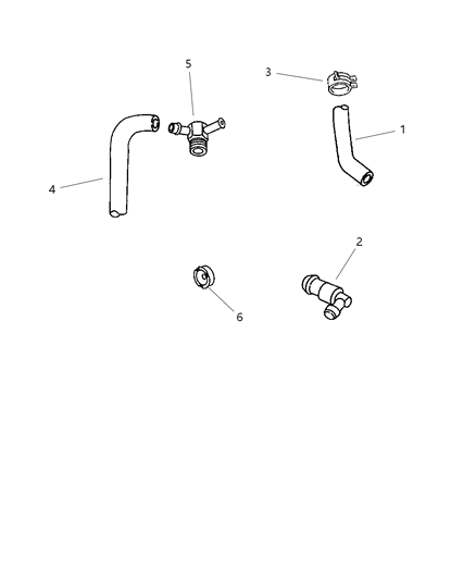1998 Chrysler Cirrus Crankcase Ventilation Diagram 2 - Thumbnail