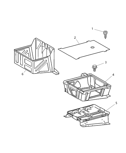 2004 Dodge Sprinter 3500 Front Seat - Attaching Parts Diagram 3 - Thumbnail