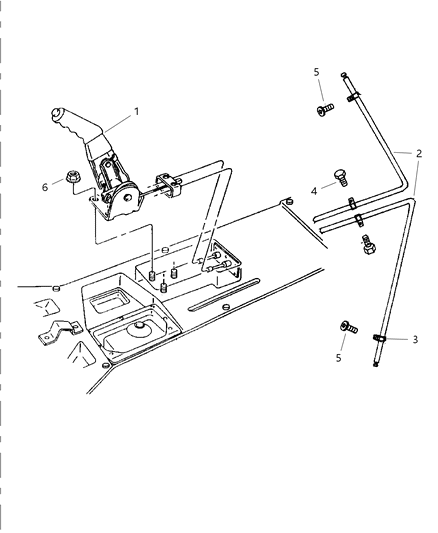 1999 Dodge Viper Parking Brake Control Diagram for SM741X9AA