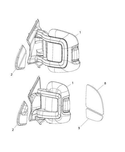 2020 Ram ProMaster 1500 Lamp Diagram for 68374916AA
