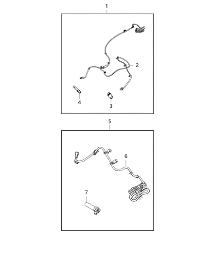 2014 Dodge Dart Cord Engine Block Heater Diagram for 68104440AB