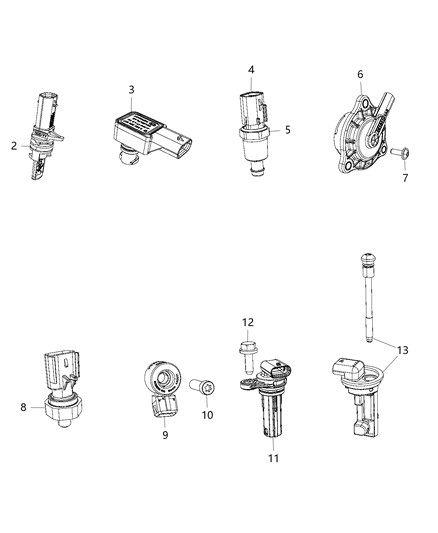 2014 Ram ProMaster 3500 Sensors, Engine Diagram 2 - Thumbnail