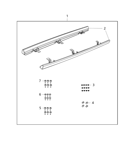 2017 Jeep Wrangler Guard Kit, Body Side Diagram 1 - Thumbnail