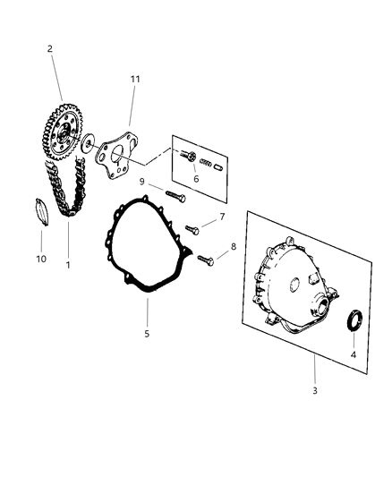 2002 Jeep Wrangler Timing Cover Diagram 2 - Thumbnail