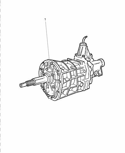 1999 Dodge Dakota Transmission of Manual Transmission Diagram 2 - Thumbnail