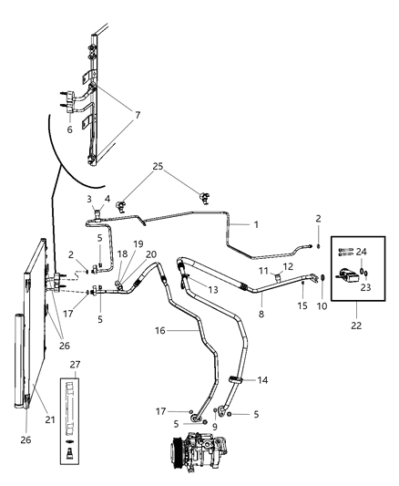 2012 Ram 1500 A/C Plumbing Diagram 2 - Thumbnail