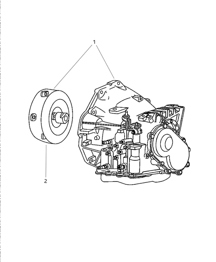 2002 Dodge Caravan Transaxle Assembly Diagram 1 - Thumbnail