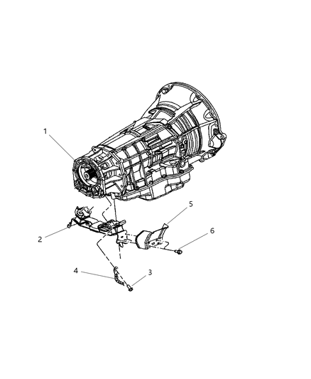 2006 Jeep Grand Cherokee Mount, Transmission Diagram 2 - Thumbnail