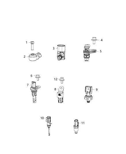 2020 Ram 1500 New Style Sensors, Engine Diagram 3 - Thumbnail