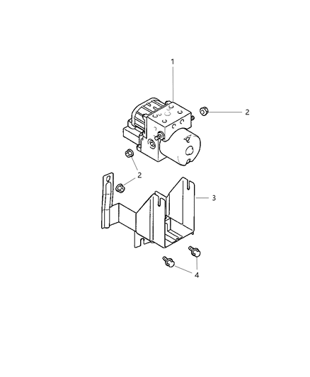2005 Dodge Stratus Coupe Hydraulic Unit Diagram