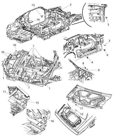2012 Dodge Challenger Antenna Cable Plug Diagram for 4184688AB