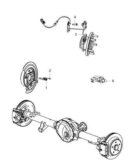 2016 Ram 3500 Cab Chassis(<10K lb.) Sensors - Brake Diagram