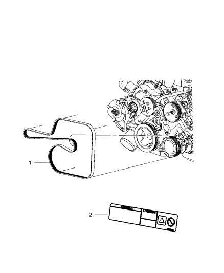 2006 Jeep Commander Drive Belts Diagram 2 - Thumbnail