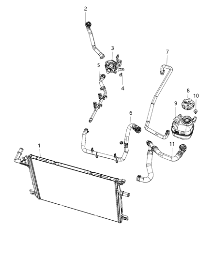 2019 Jeep Wrangler Auxiliary Coolant System Diagram 1 - Thumbnail