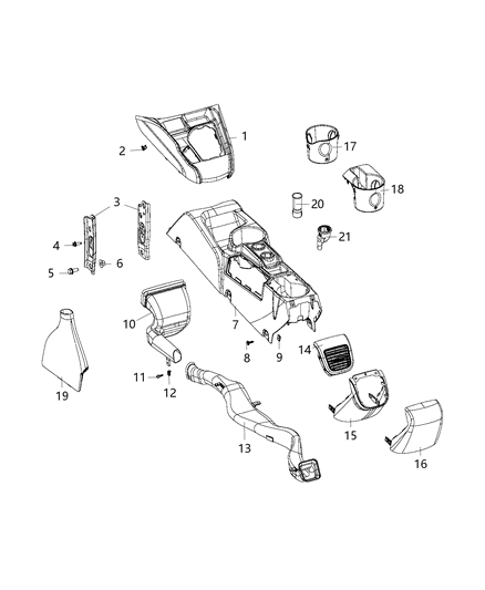 2018 Ram ProMaster City Power Outlet Diagram for 6AL38DX9AA