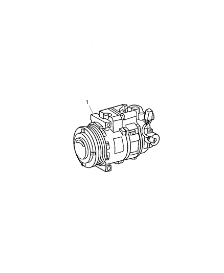 2004 Chrysler Crossfire Compressor Diagram for 5097010AA