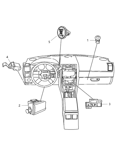 2009 Chrysler 300 Switch Ignition Diagram for 1FU931X9AB