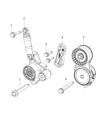 2019 Ram 1500 New Style Pulley & Related Parts Diagram 3 - Thumbnail