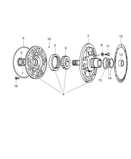 2002 Dodge Ram Van Oil Pump Diagram 1 - Thumbnail