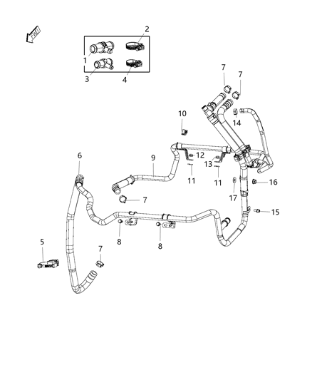 2020 Ram ProMaster 2500 Heater Plumbing Diagram 2 - Thumbnail