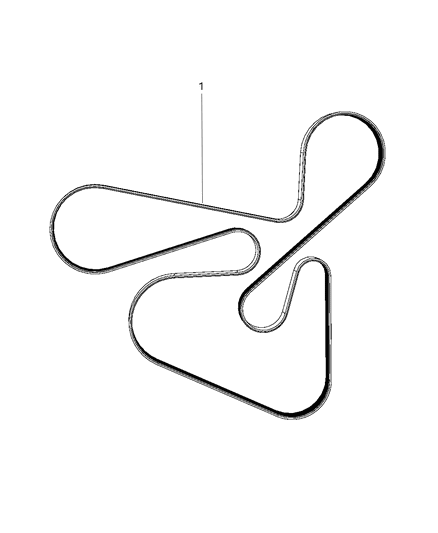 2010 Dodge Journey Belts, Serpentine & V-Belts Diagram 2 - Thumbnail