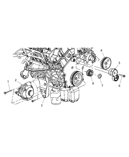 2005 Dodge Magnum Drive Pulleys Diagram 1 - Thumbnail